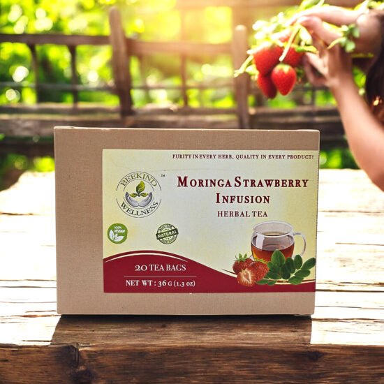 Moringa Strawberry Infusion - 20 Tea Bags - Image 2